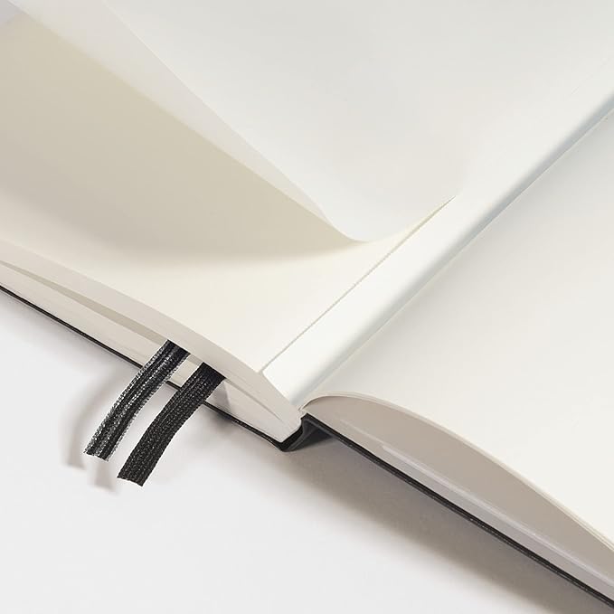 Leuchtturm1917 Hardcover Dotted Master Slim Notebook, Navy, A4