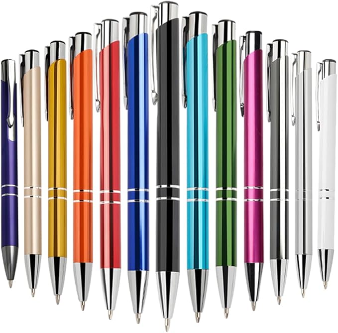 Yucold Customized ballpoint pens in bulk, personalized ballpoint pens with free engraving, for use in companies, enterprises, graduation anniversaries (Green,130)