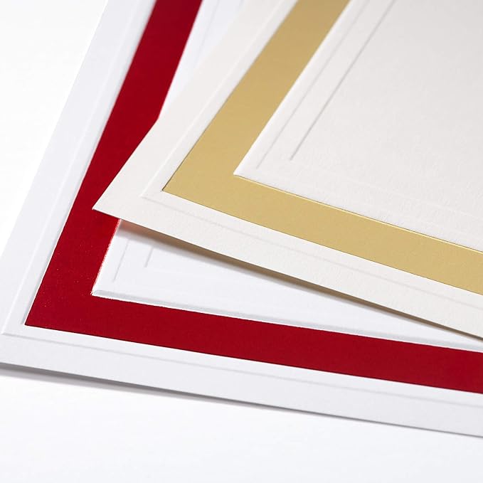 PaperDirect Pristine Specialty Certificates, 50 Sheets of 38lb White Paper, 8½" x 11", Gold Bold Foil Border, Perfect for Awards, Students, Employees, Volunteers, Course Completion, Diplomas