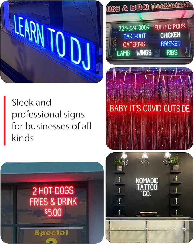 SpellBrite EXIT Sign | Directional Sign with Neon Look, White LED Light Source | 14.1" x 6.3"