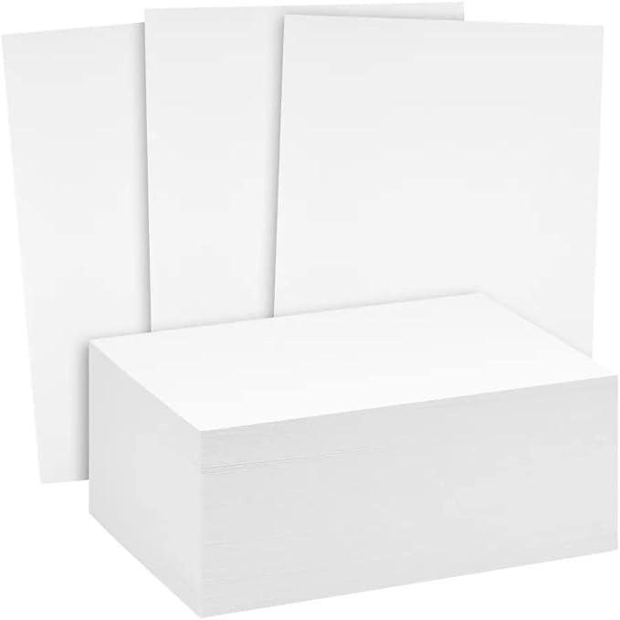 Reskid 200 Pack of Thick Heavyweight Index Cards on 80lb Card Stock - Perfect for Note-Taking, Studying, and Organization - Ideal for Classrooms, Office, and Home Use (11x17, 200, Count)