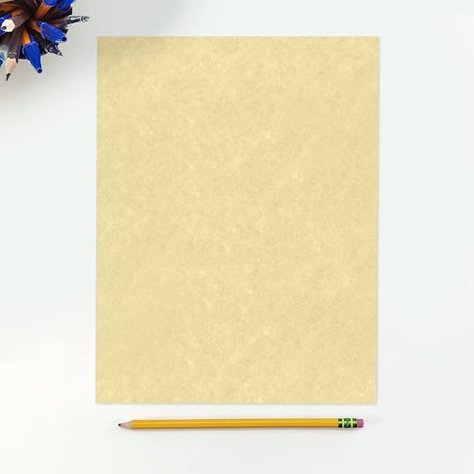 LUXPaper 8.5" x 11" Paper | Letter Size | Gold Parchment | 60lb. Text | 250 Qty