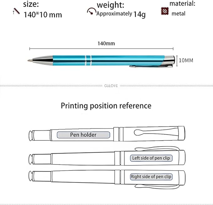 Yucold Customized ballpoint pens in bulk, personalized ballpoint pens with free engraving, for use in companies, enterprises, graduation anniversaries (Green,130)