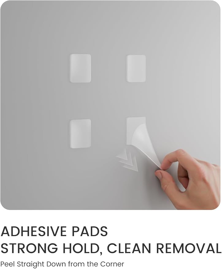 Large Felt Bulletin Board 48" x 36" Cork Board Alternative-12 Pack with 70 Safe Removable Adhesive Tabs, Cork Boards for Walls Felt Board for Home Office Classroom Pin Board-Seafoam Blue