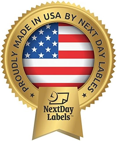 NextDayLabels - 8-1/2 x 11 Neon Color High Light Fluorescent Labels for Laser & Inkjet Printer (RED Fluorescent, 2" Round - 20 Per Page | 500 Labels)