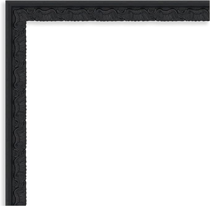 Amanti Art Black Framed Magnetic Board 42x50 Oversize Vision Board for use with Magnets, 100% Metal Sheet to Display Items as Office Decor or for Home Organization in mudroom, Kitchen or Kids Room