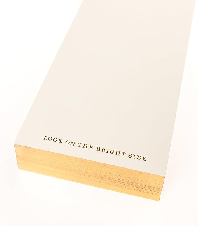 Graphique Sun Designer List Pad Luxe Collection, Gold Foil Embossed To-Do Notepad, Writing Pad with150 Pages, 4” x 9.75”