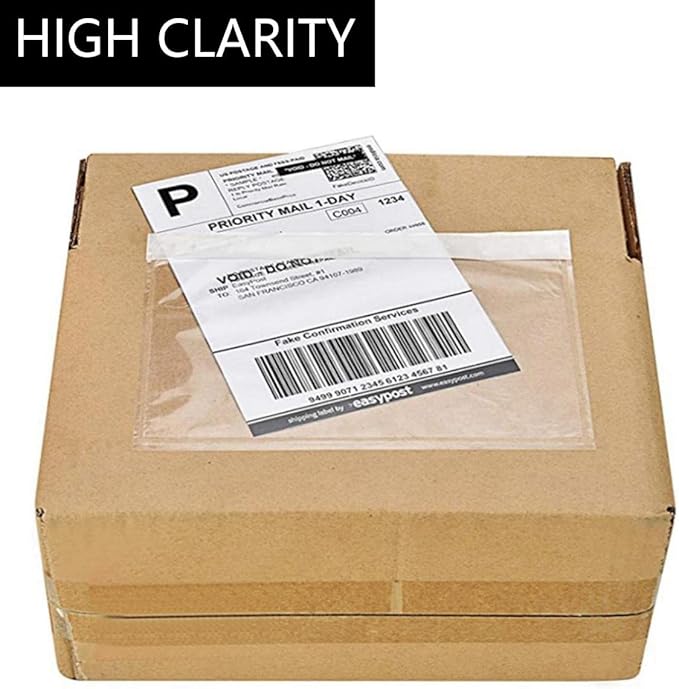 Coopaty Packing List Envelopes 7.5"x5.5" Pouches Invoice Enclosed Adhesive Bags (1000 Pack)