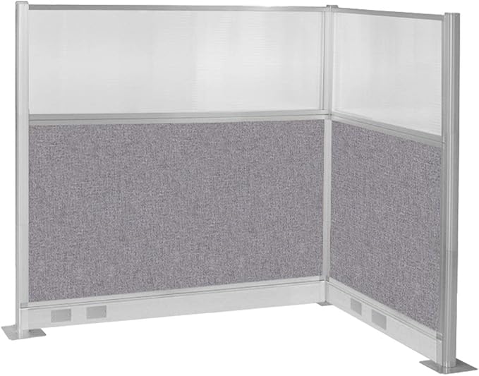 Versare Pre-Configured Hush Panel Electric Cubicle | Workstation Divider Walls | Cubicle Privacy Panels | Office Partition Walls