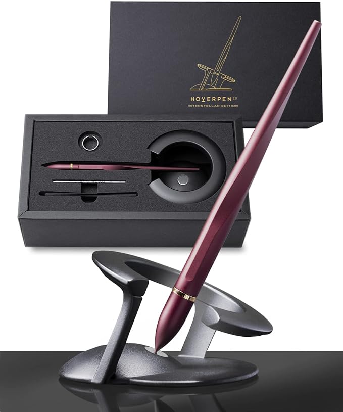 novium Hoverpen Interstellar - Unisex Ballpoint Pen, Mars Magma, 23.5 Degree Angle, Premium Design, Smooth Writing, No Spills
