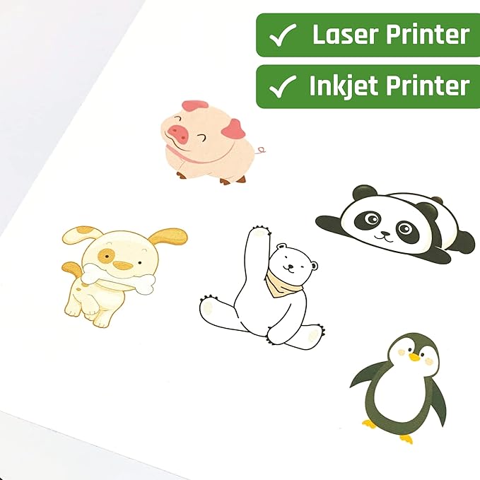 (2" x 4") 200 Sheets, Printable White Sticker Labels, Laser/Inkjet Printing - Matte, 10 per Page