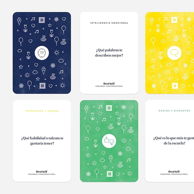 BestSelf Family Conversation Cards for Family, Toddlers, and Grandparents (Spanish)