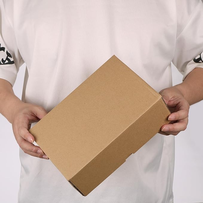 PHAREGE 9x6x3 inch Shipping Boxes 6 Pack Brown, Tab Lock Tuck Top Mailer Boxes for Packaging Small Business, Medium Cardboard Gift Boxes for Wrapping Mailing Present