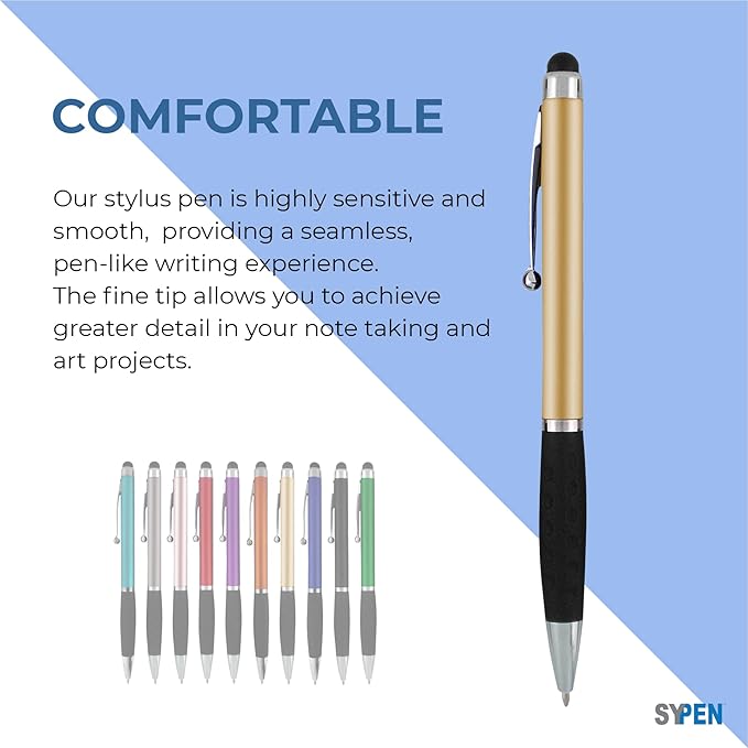 SyPen Personalized Stylus Pens With your Custom Logo or Text -300 Pack Bulk-for Businesses, Parties, and Events, 2 in 1 Ballpoint Pen & Stylus for Touchscreen Devices, Green Barrel, Black Ink