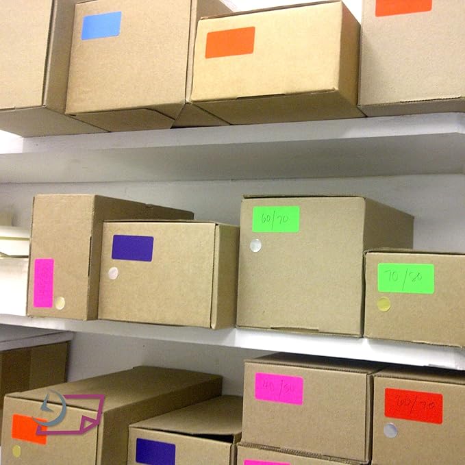 NextDayLabels - 8-1/2 x 11 Neon Color High Light Fluorescent Labels for Laser & Inkjet Printer (Pink Fluorescent, 4 x 2-10 Per Page | 1000 Labels)
