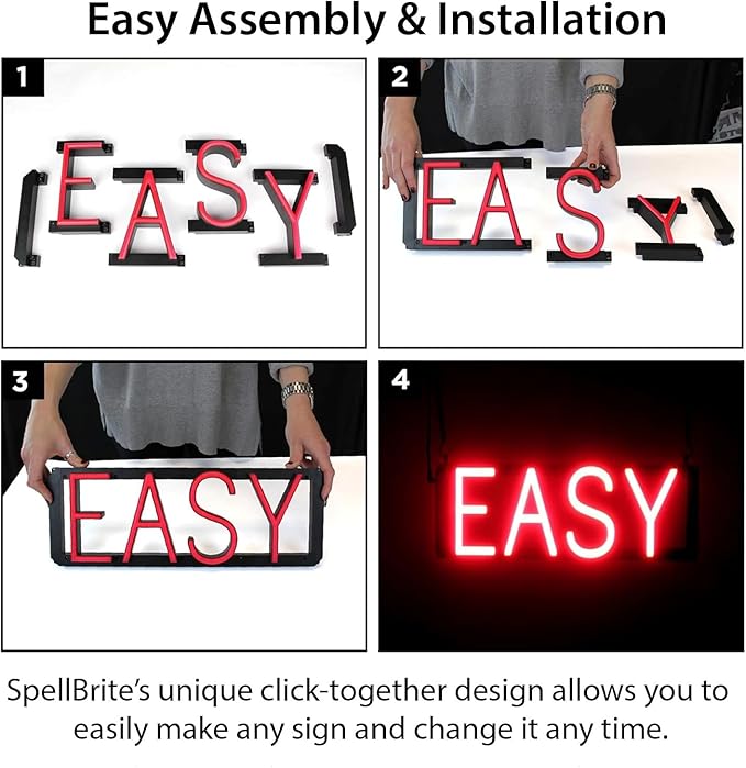 SpellBrite EXIT Sign | Directional Sign with Neon Look, White LED Light Source | 14.1" x 6.3"