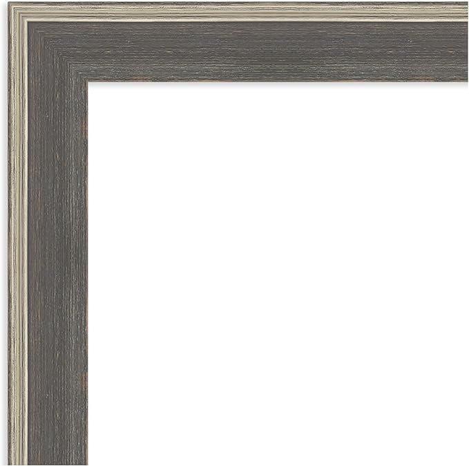 Amanti Art Grey Framed Magnetic Board 25x25 Medium Vision Board for use with Magnets, 100% Metal Sheet to Display Items as Office Decor or for Home Organization in mudroom, Kitchen or Kids Room