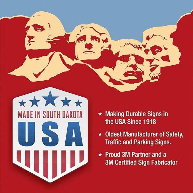 SmartSign 18 x 12 inch Custom “Reserved Parking” Metal Sign, Add Text, 63 mil Aluminum, 3M Laminated Engineer Grade Reflective Material, Red and White, Made in USA