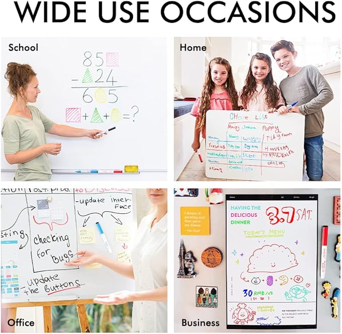 Shuttle Art Dry Erase Markers, 25 Pack 20 Colors Whiteboard Markers,Bundled with 5 Extra Black, Fine Tip Markers for Kids,Perfect for Writing on Dry-Erase Surfaces,School Office Supplies