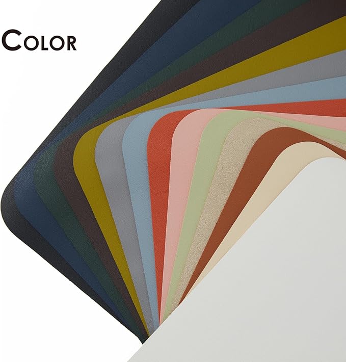 Leather Desk Mat - Non-Slip PU Desk Pad for Office and Home - Desk Organization and Accessories - Ideal for Large Mouse Pad and Desk Mats on Top of Desks (Orange,27.6"x 13.8")
