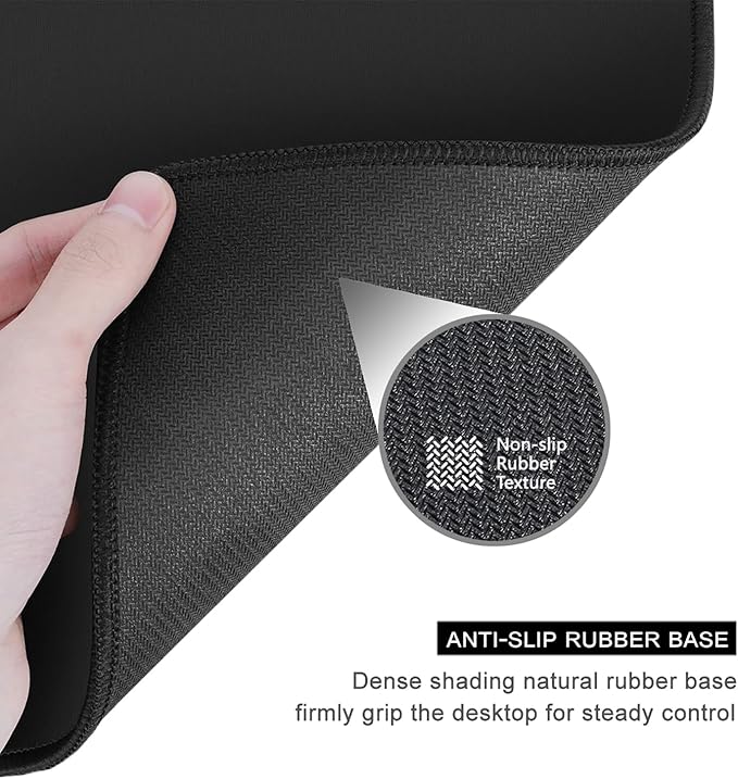 Auhoahsil Beige Mouse Pad, 12 x 10 Inch Square Mousepad, 3mm Thick Rubber Mouse Mat with Pretty Design, Premium-Textured Non-Slip for Gaming Work Office Wireless Mouse Men Women