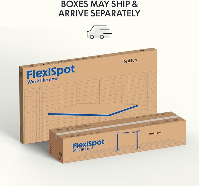 FLEXISPOT EN1 One-Piece Standing Desk with 1-Inch Thick Seamless Desktop, 60"x24" Electric Height Adjustable Desk for Home Office, Multi-Monitor Setups & Easy Assembly, Mahogany