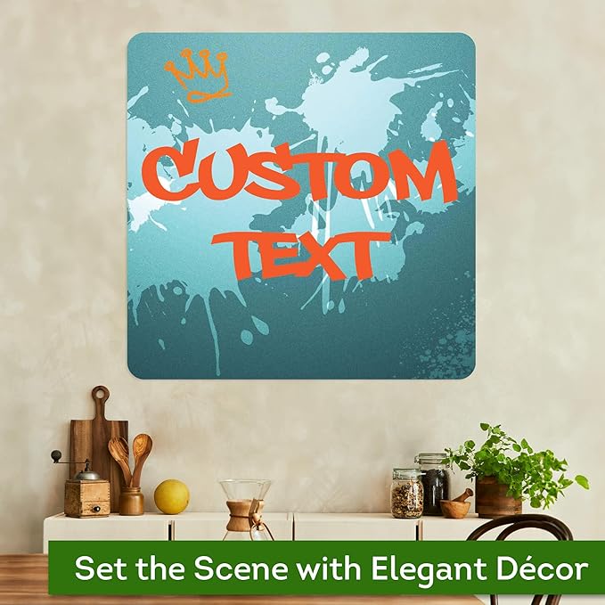 Custom Sign, Custom Street Sign, 11 Font Colors, 13 Font Styles, 4 Hole Options, 22 Sizes, 30x30 Inches, Rust Free DiBound, Fade Resistant, Made in USA by My Sign Center (Graffiti)