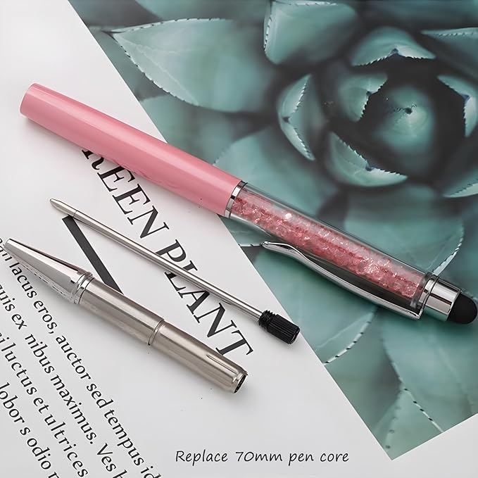 Yucold Customized Pens with Name/Logo - Touch Screen Stylus Ballpoint Pen, Perfect for Weddings, Business & Personalized Gifts (Wine red,50)