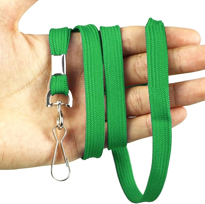 Bird Fiy Lanyard 100 Pack Bulk Badge Lanyards for ID Badges Neck Cruise Name Tag ID Holder