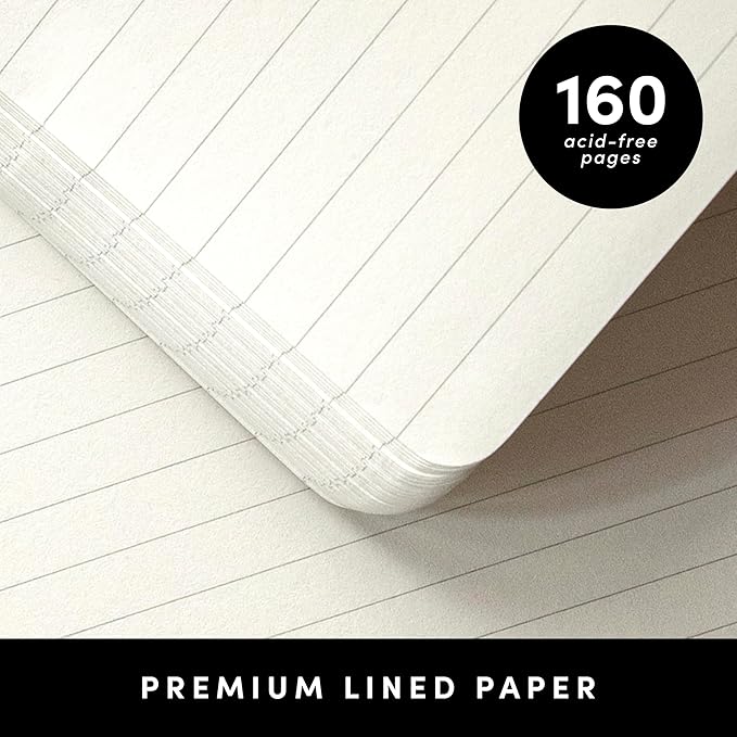 PAPERAGE Lined Spiral Journal Notebook, (Burgundy), 160 Pages, Hardcover Journal for Women & Men, Medium 5.5 in x 8 in - 100 GSM, Thick Paper, Spiral Notebook for Work, School & Journaling