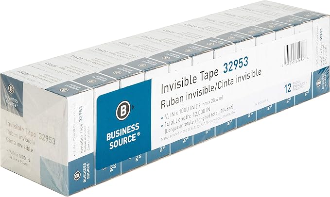 Business Source Premium Invisible Tape Value Pack