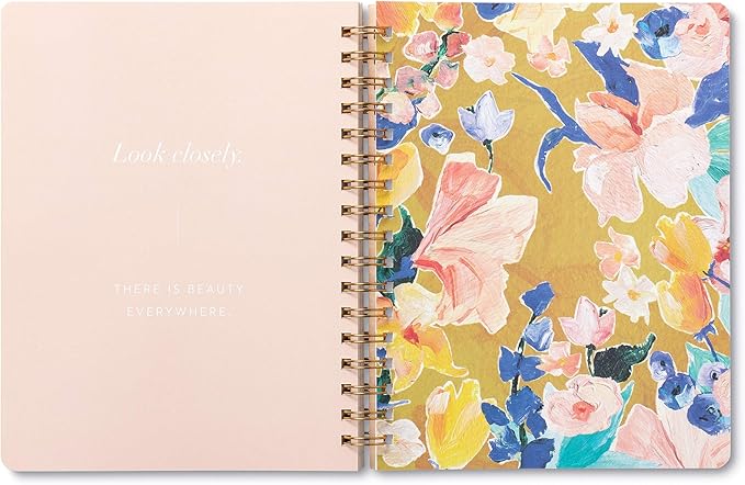 Compendium Spiral Notebook - Life Is Beautiful — A Designer Spiral Notebook with 192 Lined Pages, College Ruled, 7.0”W x 9.25”H