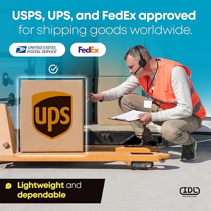 Medium Moving & Shipping Boxes 10"L x 8"W x 3"H (25-Pack) - Extra Strength 200 lb vs Regular - Corrugated Boxes for Packaging - Durable Shipping Box - Cardboard Box for Shipping by IDL Packaging