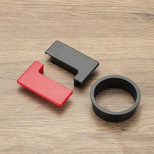 PATIKIL 2.8inch Desk Grommet, 6Pcs Cable Grommet Wire Management Cable Hole Cover Cord Organizer for Office Home Table Countertop, Black Silver